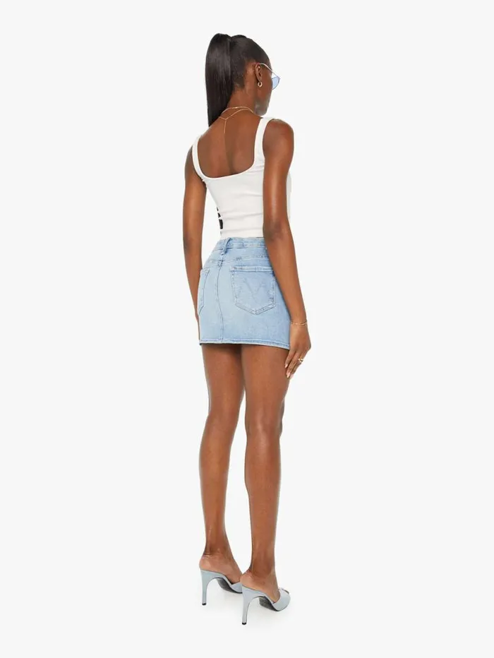 Women Skirts and Dresses Mother Denim The Vagabond Mini Skirt Blue lightpastel