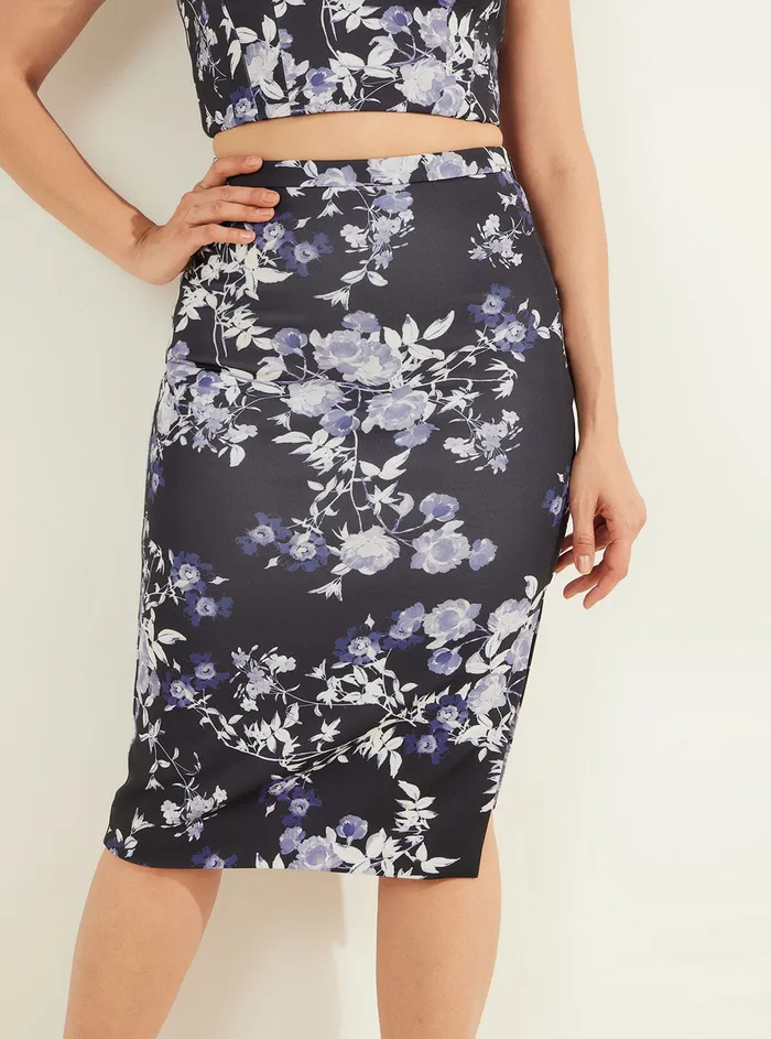 Women Skirts GUESS Marciano Indigo Leonara Midi Skirt