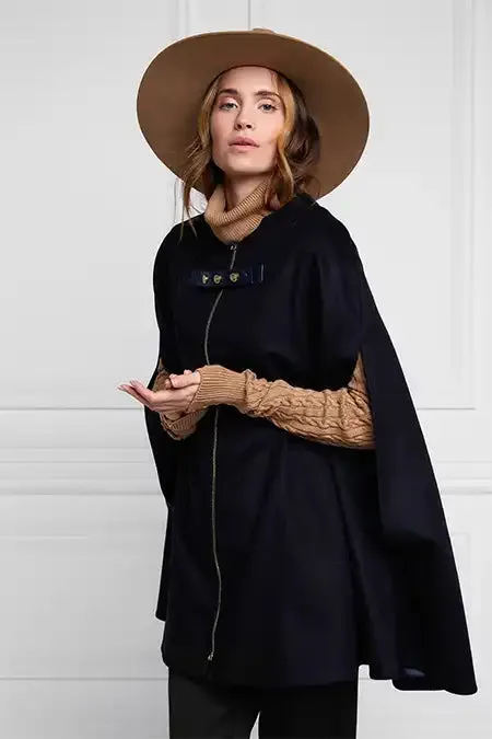 Women Slim Cape Soft Navy Holland Cooper Capes
