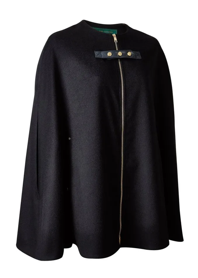 Women Slim Cape Soft Navy Holland Cooper Capes