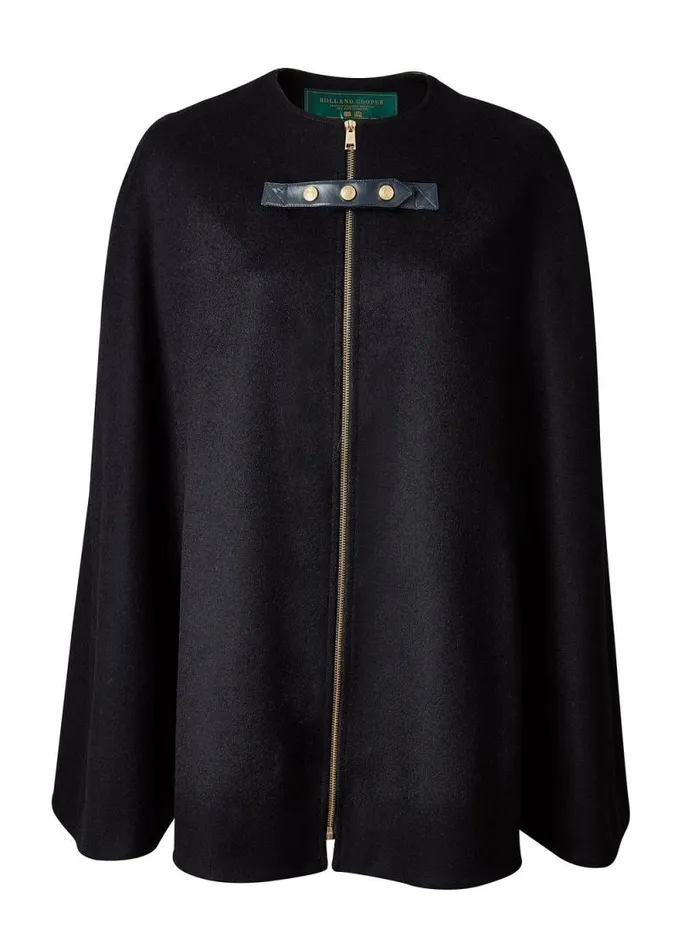 Women Slim Cape Soft Navy Holland Cooper Capes