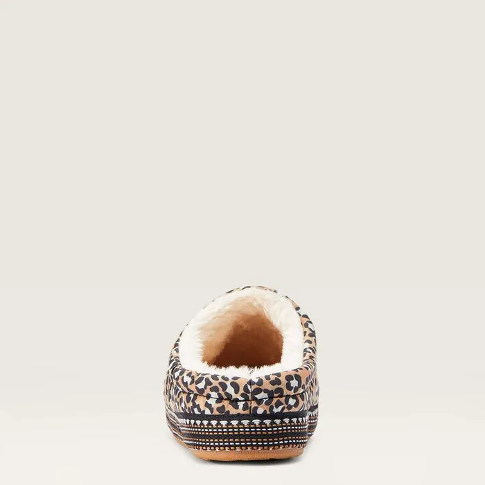 Women Slippers Ariat Crius Clog Slipper Tan Leopard Print Women Slippers Ariat Crius Clog Slipper Tan Leopard Print