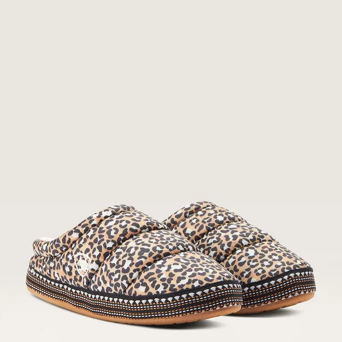 Women Slippers Ariat Crius Clog Slipper Tan Leopard Print Women Slippers Ariat Crius Clog Slipper Tan Leopard Print