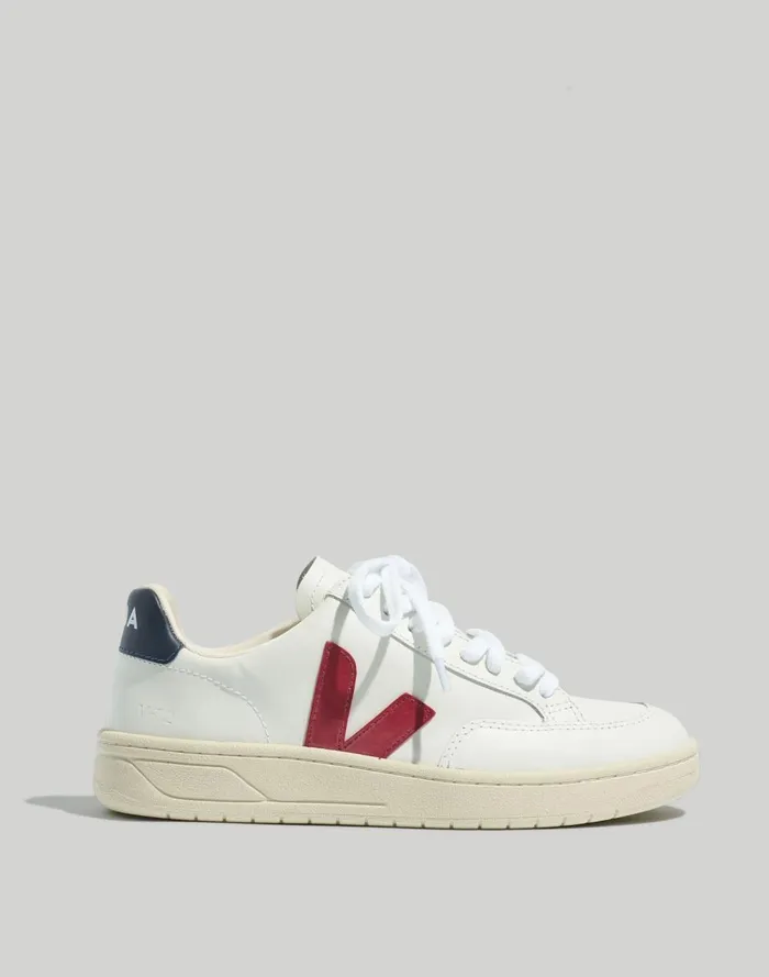 Women Sneakers Madewell Veja V12 Mesh Sneakers Extra White Marsala Nautico