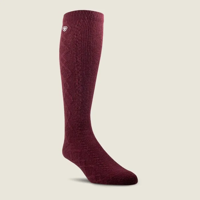 Women Socks Ariat Countryside Tall Socks Tawny Port