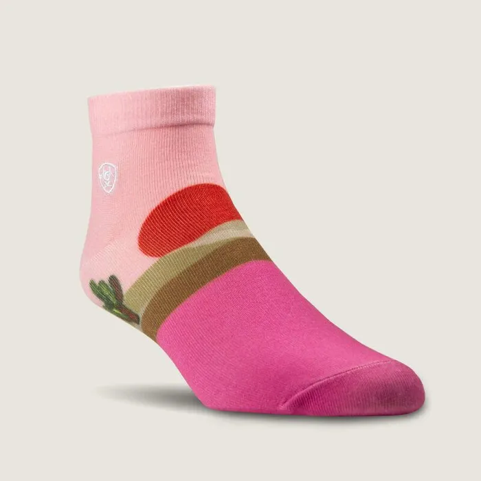 Women Socks Ariat Lucky Clover Mid Calf Everyday Performance Wool Sock Pinkandarid Women Socks Ariat Lucky Clover Mid Calf Everyday Performance Wool Sock Pinkandarid