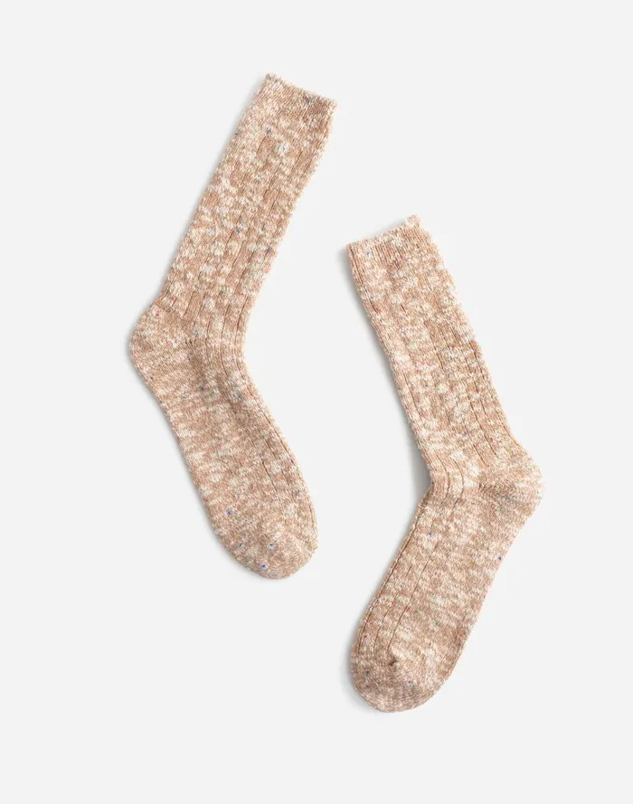 Women Socks Madewell Heathered Trouser Socks Soft Fawn