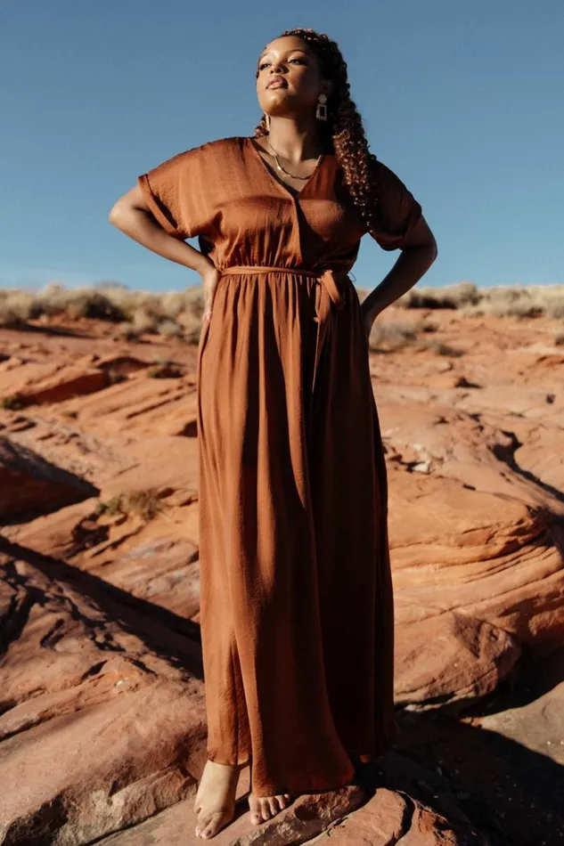Women Sorenson Maxi Dress Bronze Baltic Born Maxi Dresses Women Sorenson Maxi Dress Bronze Baltic Born Maxi Dresses