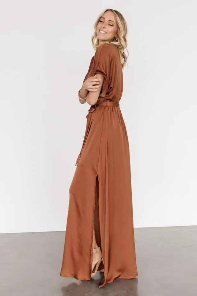 Women Sorenson Maxi Dress Bronze Baltic Born Maxi Dresses Women Sorenson Maxi Dress Bronze Baltic Born Maxi Dresses