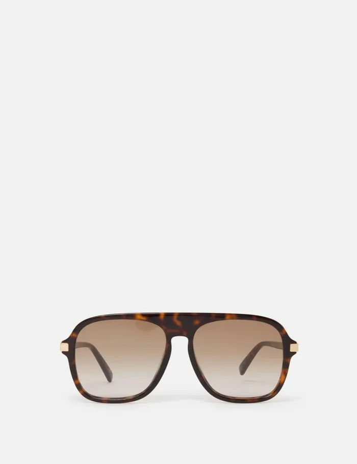 Women StraightEdge Sunglasses Glossy Tortoiseshell And Gold Stella McCartney Sunglasses Women StraightEdge Sunglasses Glossy Tortoiseshell And Gold Stella McCartney Sunglasses