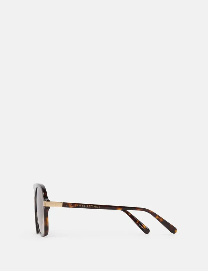 Women StraightEdge Sunglasses Glossy Tortoiseshell And Gold Stella McCartney Sunglasses Women StraightEdge Sunglasses Glossy Tortoiseshell And Gold Stella McCartney Sunglasses