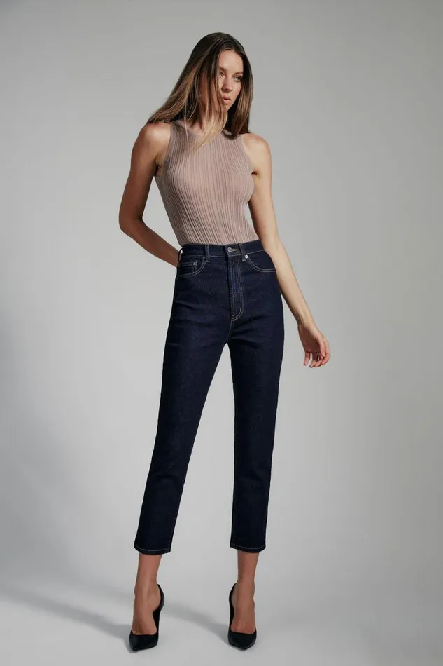 Women Straight Jean Bardot Heidi Straight Leg Jeans In Dark Dark