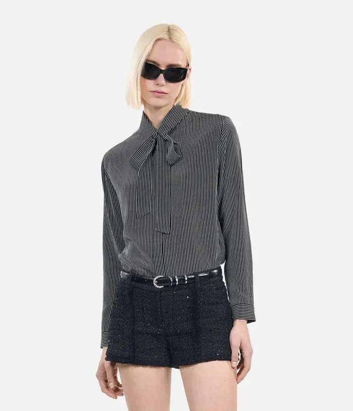 Women Striped Silk Shirt THE KOOPLES Blouses and Shirts