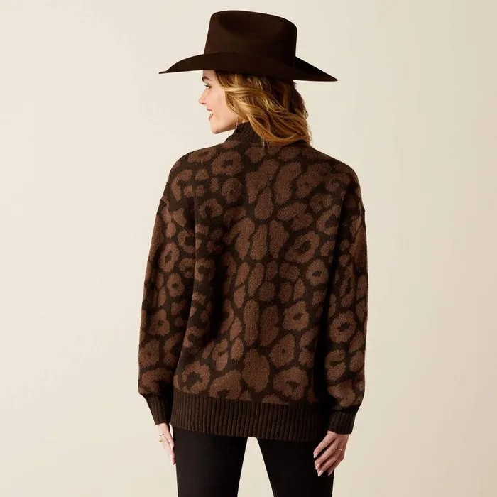 Women Sweaters and Cardigans Ariat Moda Turtleneck Sweater Mole Leopard Women Sweaters and Cardigans Ariat Moda Turtleneck Sweater Mole Leopard