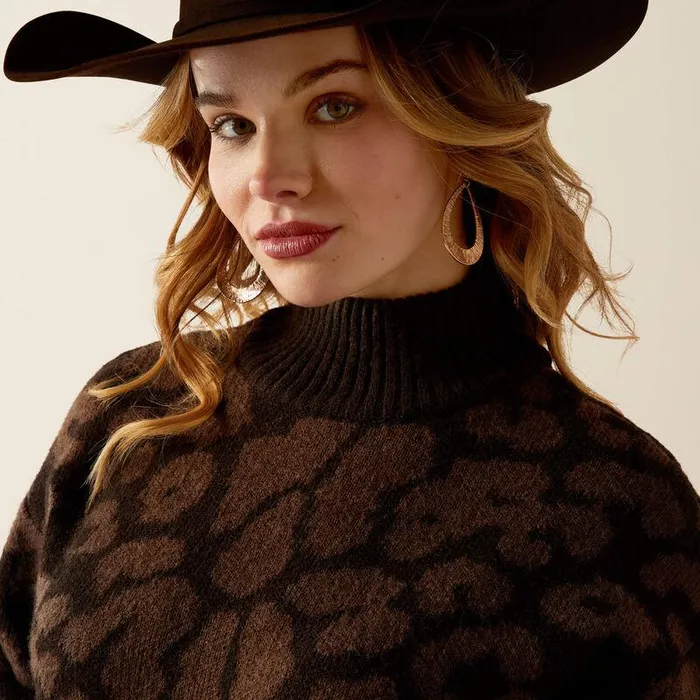 Women Sweaters and Cardigans Ariat Moda Turtleneck Sweater Mole Leopard Women Sweaters and Cardigans Ariat Moda Turtleneck Sweater Mole Leopard