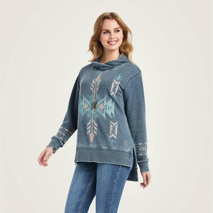 Women Sweatshirts and Hoodies Ariat Alo Vera Hoodie Midnight Navy