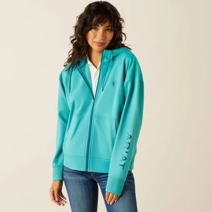 Women Sweatshirts and Hoodies Ariat Breeze Full Zip Hoodie Latigo Bay