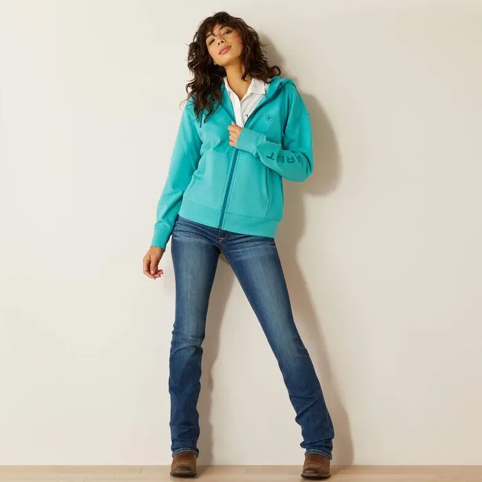 Women Sweatshirts and Hoodies Ariat Breeze Full Zip Hoodie Latigo Bay Women Sweatshirts and Hoodies Ariat Breeze Full Zip Hoodie Latigo Bay