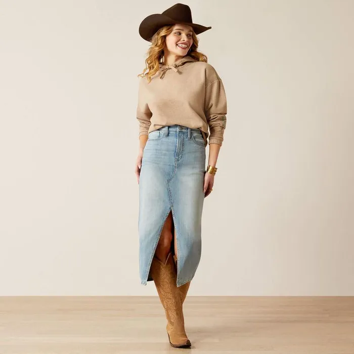 Women Sweatshirts and Hoodies Ariat Essential Logo Hoodie Dark Oatmeal Women Sweatshirts and Hoodies Ariat Essential Logo Hoodie Dark Oatmeal