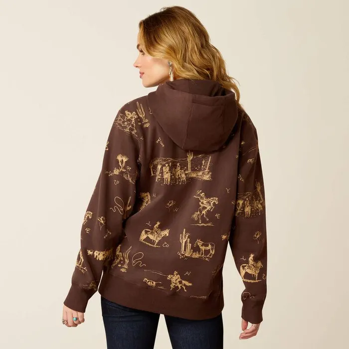 Women Sweatshirts and Hoodies Ariat Ranchin Hoodie Ranchin Print Women Sweatshirts and Hoodies Ariat Ranchin Hoodie Ranchin Print