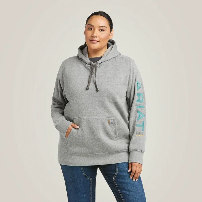 Women Sweatshirts and Hoodies Ariat Rebar Graphic Hoodie Heather Grey Women Sweatshirts and Hoodies Ariat Rebar Graphic Hoodie Heather Grey
