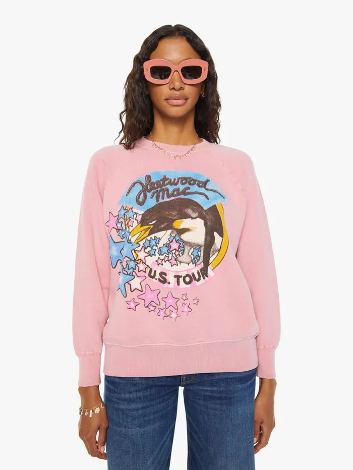Women Sweatshirts Mother Denim Fleetwood Mac Sweatshirt Pink