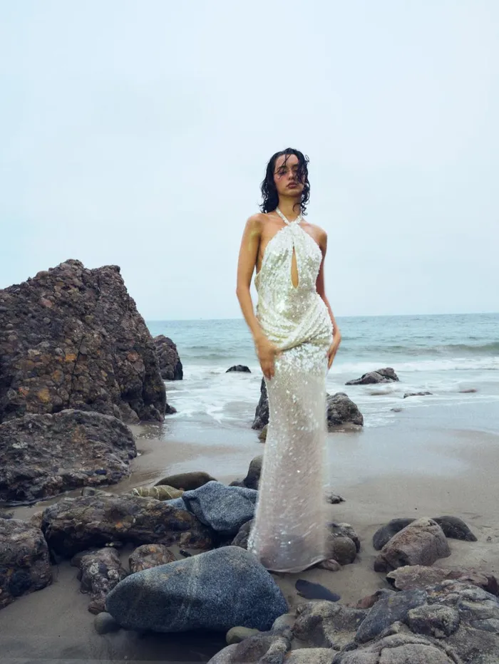 Women Sydney Sequin Maxi Dress Neutral For Love and Lemons Dresses Women Sydney Sequin Maxi Dress Neutral For Love and Lemons Dresses