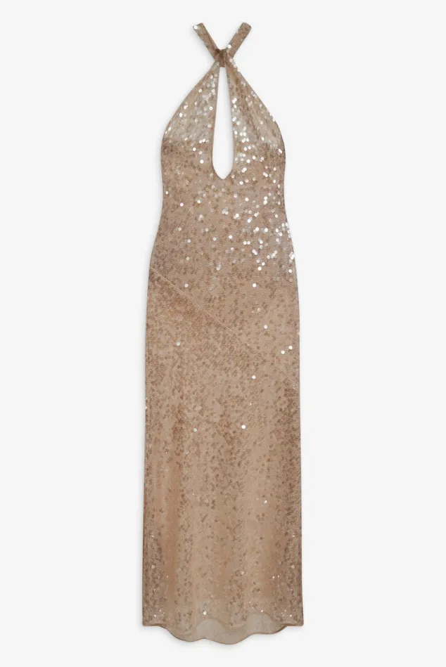 Women Sydney Sequin Maxi Dress Neutral For Love and Lemons Dresses Women Sydney Sequin Maxi Dress Neutral For Love and Lemons Dresses