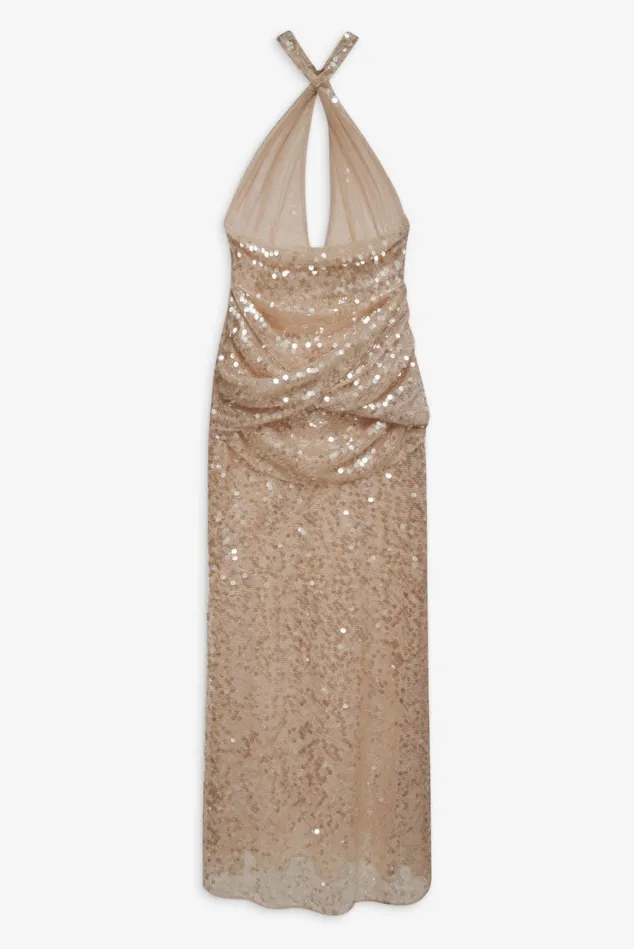 Women Sydney Sequin Maxi Dress Neutral For Love and Lemons Dresses Women Sydney Sequin Maxi Dress Neutral For Love and Lemons Dresses