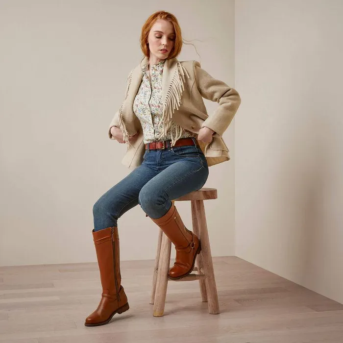 Women TShirts and Tops Ariat Clarion Blouse Bird Print Women TShirts and Tops Ariat Clarion Blouse Bird Print