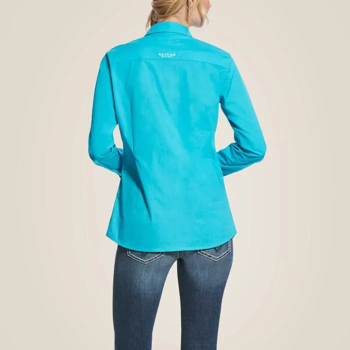 Women TShirts and Tops Ariat Kirby Stretch Shirt Bluebird Women TShirts and Tops Ariat Kirby Stretch Shirt Bluebird