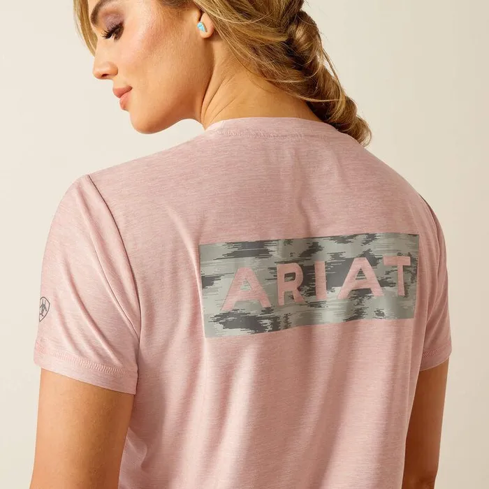 Women TShirts and Tops Ariat Laguna Back Logo Shirt Zephyr Women TShirts and Tops Ariat Laguna Back Logo Shirt Zephyr