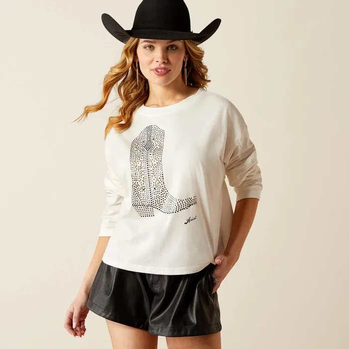 Women TShirts and Tops Ariat Meant For Walking TShirt Cloud Dancer