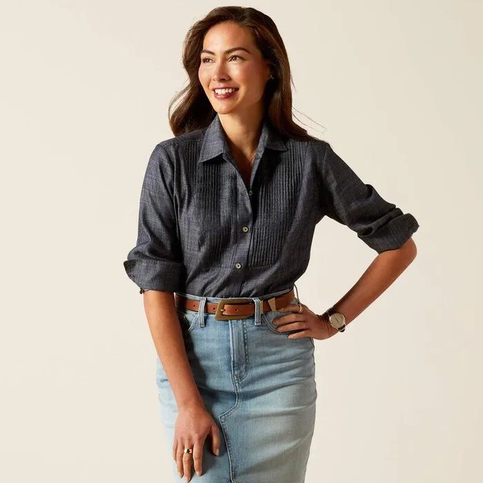 Women TShirts and Tops Ariat Oban Shirt Tencel Denim