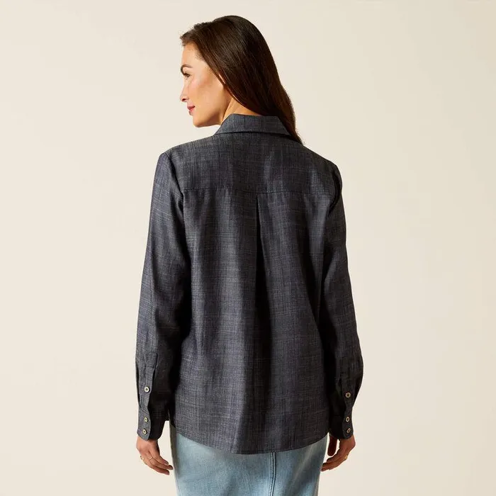 Women TShirts and Tops Ariat Oban Shirt Tencel Denim Women TShirts and Tops Ariat Oban Shirt Tencel Denim