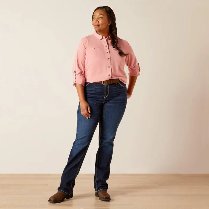 Women TShirts and Tops Ariat Rebar Made Tough 360 Airflow DuraStretch Work Shirt Mauveglow Women TShirts and Tops Ariat Rebar Made Tough 360 Airflow DuraStretch Work Shirt Mauveglow