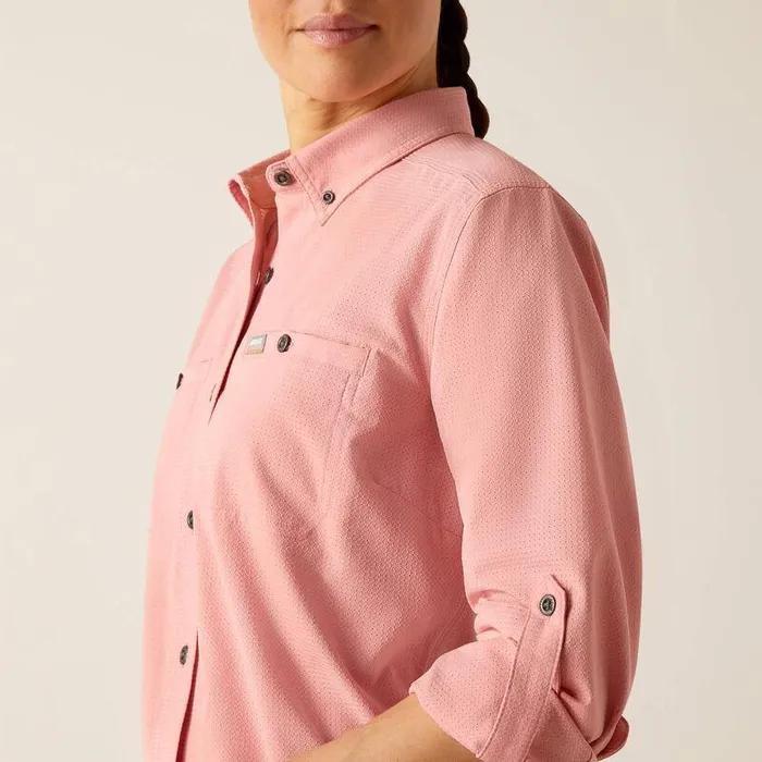Women TShirts and Tops Ariat Rebar Made Tough 360 Airflow DuraStretch Work Shirt Mauveglow Women TShirts and Tops Ariat Rebar Made Tough 360 Airflow DuraStretch Work Shirt Mauveglow