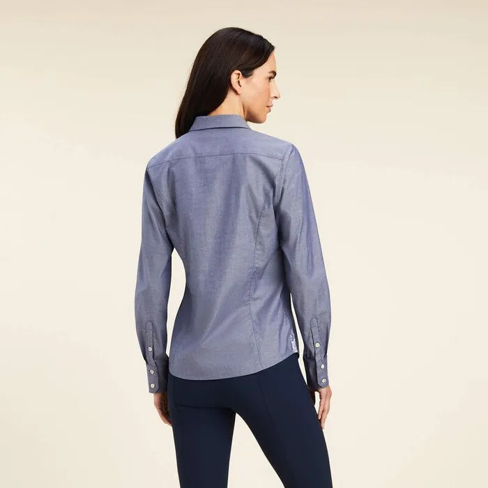 Women TShirts and Tops Ariat Tomales Shirt Navy Pinpoint Women TShirts and Tops Ariat Tomales Shirt Navy Pinpoint