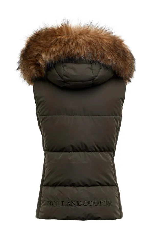 Women Team Gilet Khaki Holland Cooper Gilets Women Team Gilet Khaki Holland Cooper Gilets