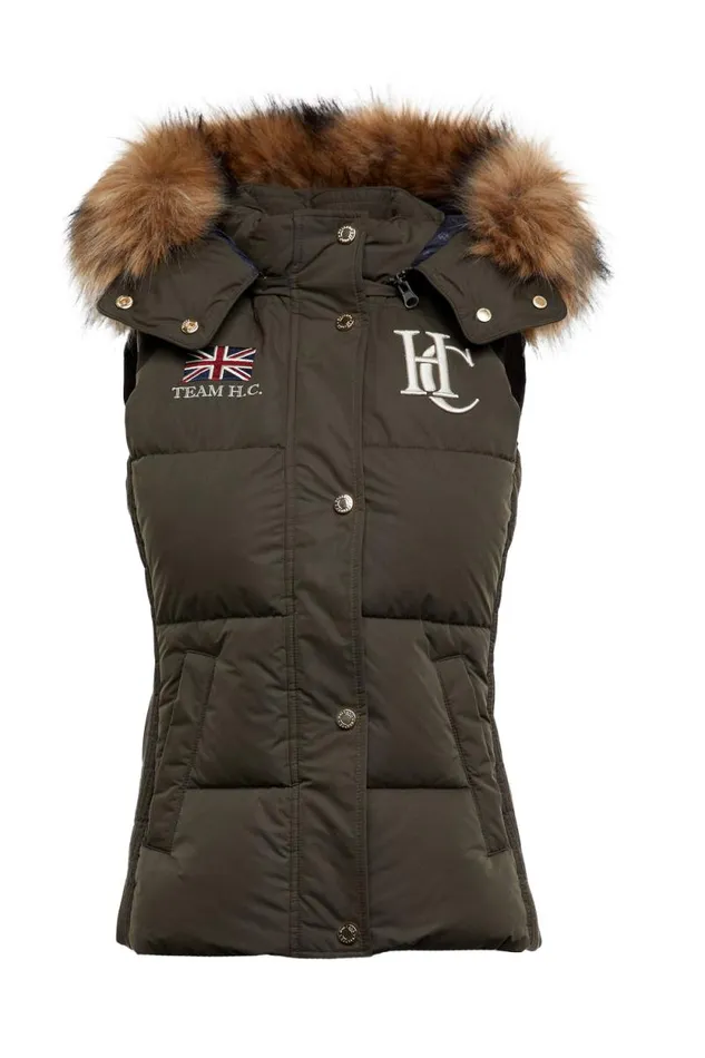 Women Team Gilet Khaki Holland Cooper Gilets Women Team Gilet Khaki Holland Cooper Gilets