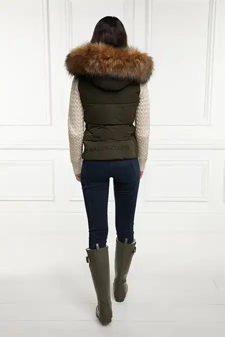 Women Team Gilet Khaki Holland Cooper Gilets Women Team Gilet Khaki Holland Cooper Gilets