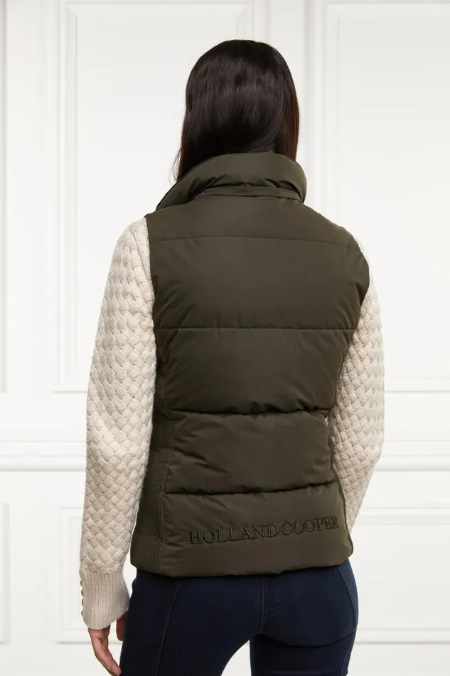 Women Team Gilet Khaki Holland Cooper Gilets Women Team Gilet Khaki Holland Cooper Gilets