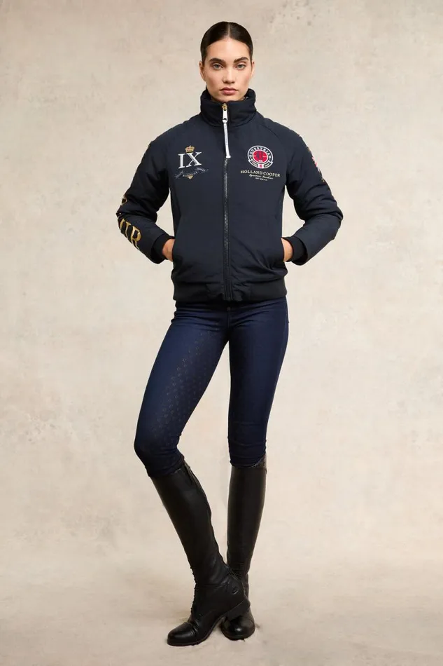 Women Team HC Jacket Navy Holland Cooper Jackets