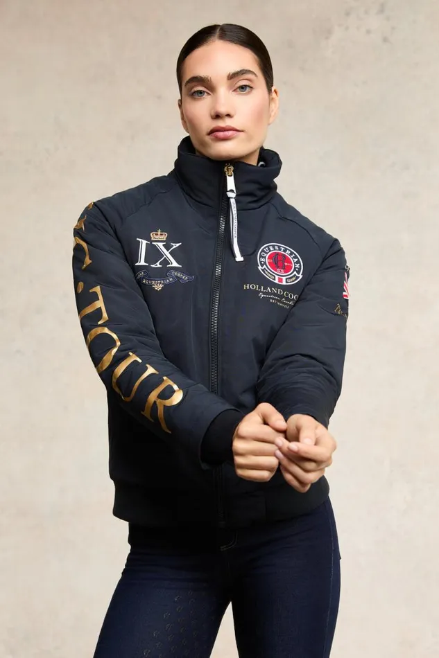 Women Team HC Jacket Navy Holland Cooper Jackets