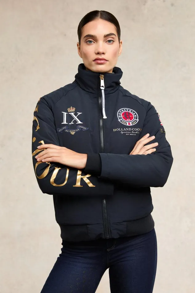 Women Team HC Jacket Navy Holland Cooper Jackets