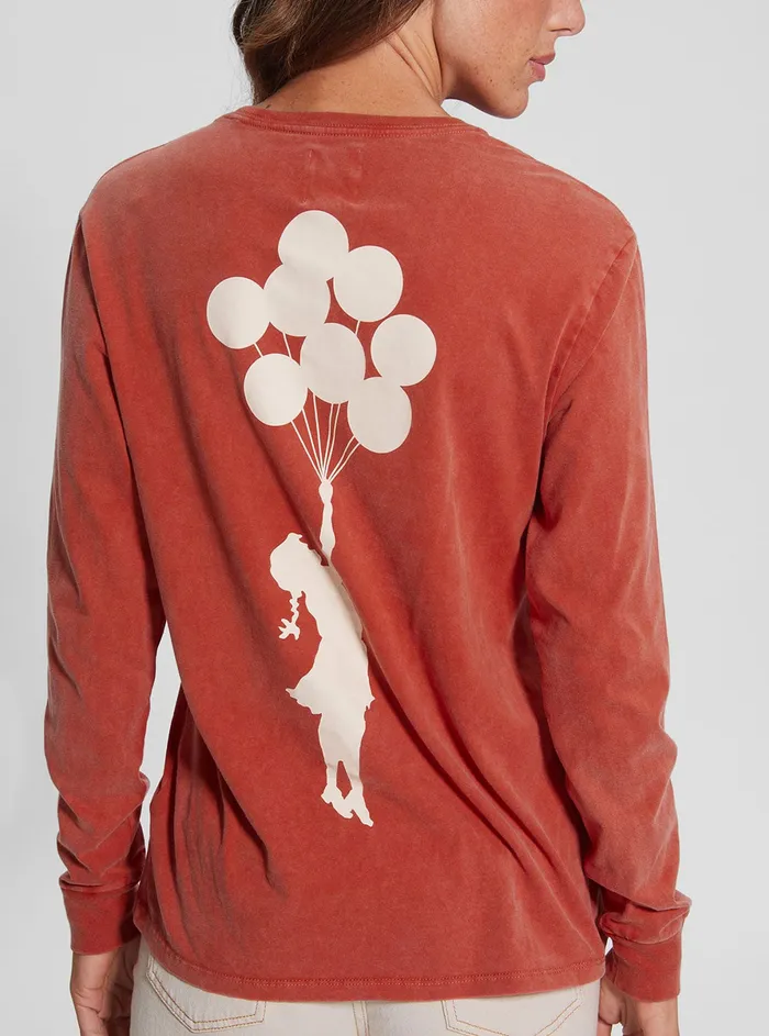 Women Tees and Tanks GUESS Blazin Red Balloon Girl Tshirt Women Tees and Tanks GUESS Blazin Red Balloon Girl Tshirt