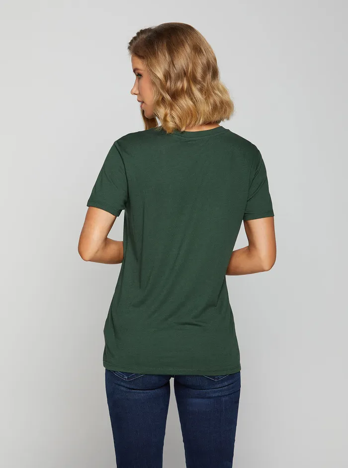 Women Tees and Tanks GUESS Eco Green Made Of Stars Tshirt Women Tees and Tanks GUESS Eco Green Made Of Stars Tshirt
