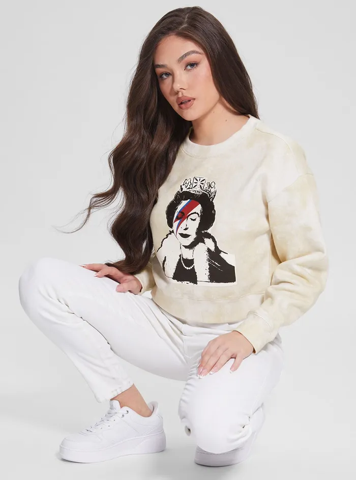 Women Tees and Tanks GUESS Stone Queen Pullover Top Women Tees and Tanks GUESS Stone Queen Pullover Top