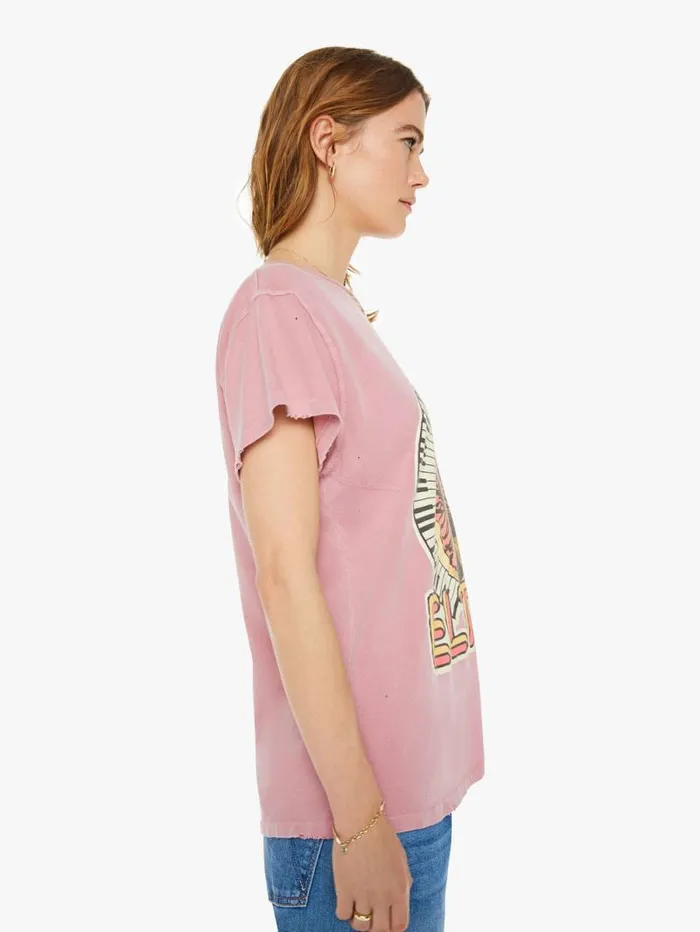 Women Tees Tanks Mother Denim Elton John Tee Pink