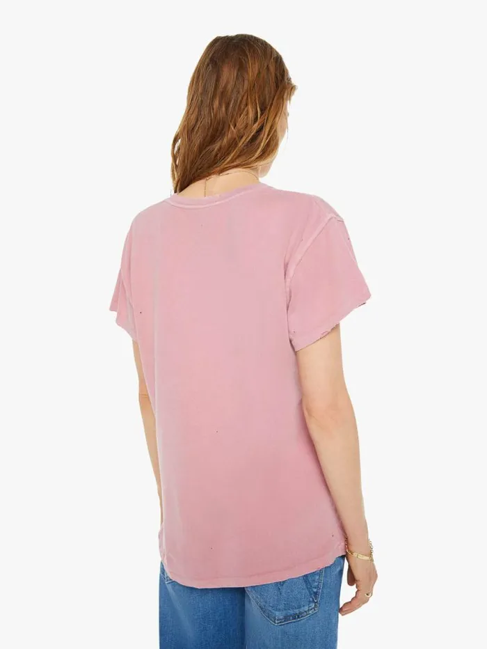 Women Tees Tanks Mother Denim Elton John Tee Pink